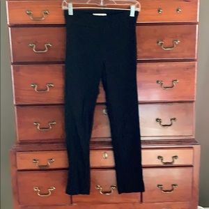 Black straight leg pants